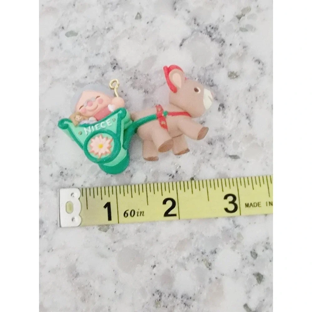 Hallmark‎ Keepsake Ornament Niece 1994 Reindeer Sleigh Grandma QX554-3 Vintage